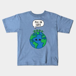 Peas on Earth Kids T-Shirt